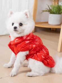 Áo khoác thú cưng rắn - Đỏ - Xem 4