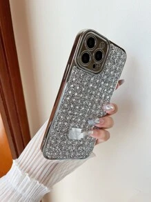 Strass Decor Telefoonhoesje Compatibel met iPhone15/15Plus/15Pro/15Promax