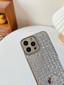 Strass Decor Telefoonhoesje Compatibel met iPhone15/15Plus/15Pro/15Promax