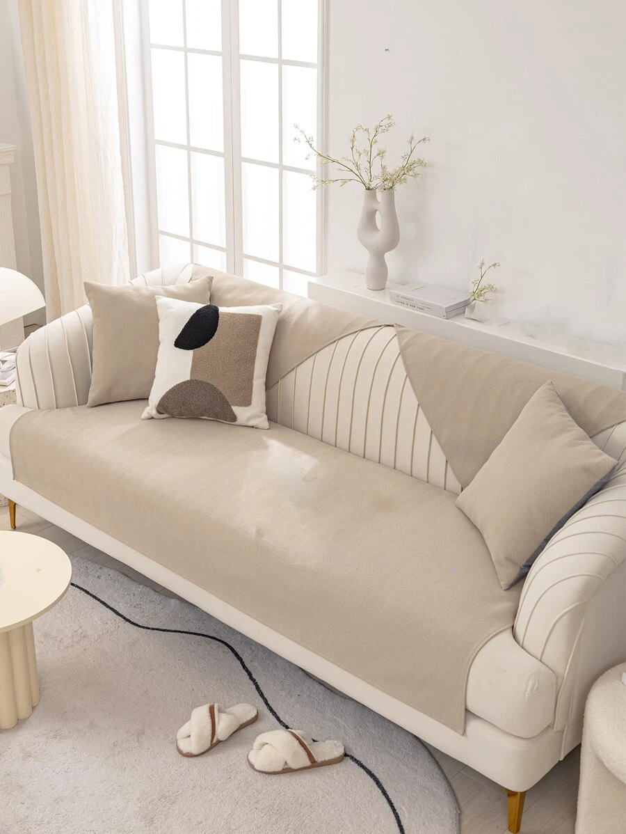 1入組素色沙發座墊套