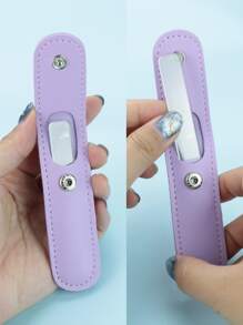 1/3/5/10片装纳米玻璃指甲锉，双面水晶指甲抛光块，抛光垫，家用旅行两用，美甲用品，美甲工具，美甲艺术工具，返校季，美甲，美甲工具（适用于贴片式美甲），修甲美足工具 - 淡紫色 - 查看 5