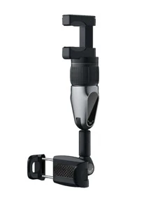 1 pieza Soporte para teléfono de espejo retrovisor del coche - Negro - Ver 4