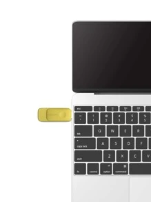 1pc 32GB USB Flash Drive - Yellow - View 5