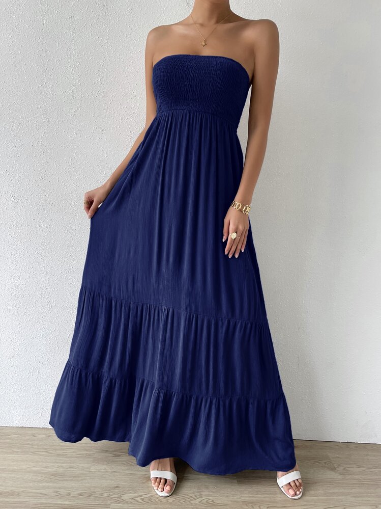 Breezaya Casual - Modern Casual Casual-Woman Strapless - Royal Blue - View 4