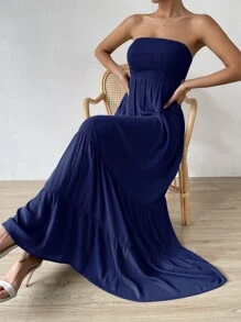 Breezaya Casual - Modern Casual Casual-Woman Strapless - Royal Blue - View 6