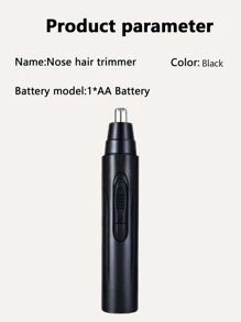 Maquinilla de afeitar nasal eléctrica - Negro - Ver 3