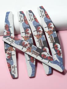 NailSunshine Christmas 5pcs 100/180 Grit Nail File - Multicolor - View 2
