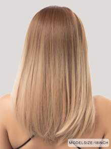 Tóc giả tổng hợp thẳng vừa - Nhiều màu - Xem 2
