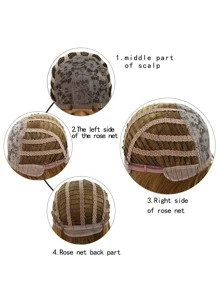 Tóc giả tổng hợp thẳng vừa - Nhiều màu - Xem 6