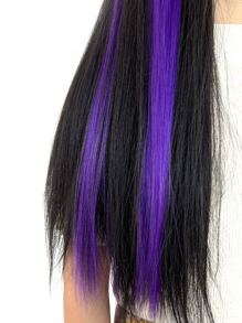 5 Gói Tóc Tổng Hợp Dài Thẳng - Màu tím - Xem 1