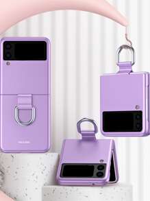 Vỏ điện thoại có thể gập lại màu rắn - Màu tím - Xem 2