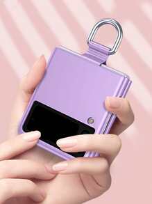 Vỏ điện thoại có thể gập lại màu rắn - Màu tím - Xem 5