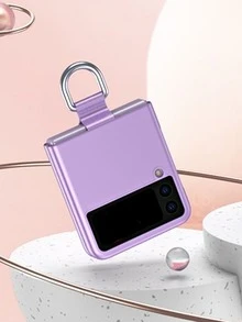 Vỏ điện thoại có thể gập lại màu rắn - Màu tím - Xem 6