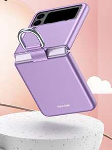 Vỏ điện thoại có thể gập lại màu rắn - Màu tím - Xem 7