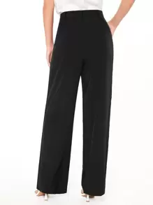 SHEIN Essnce Pantalones de pierna ancha unicolor