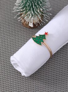 Anillo de servilleta árbol de Navidad - Multicolor - Ver 2