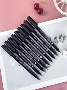 9 piezas Set Pluma de gel - Negro - Ver 5