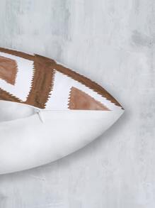 1入組綠色數位印花方形枕套，灰色背景和黑白「x」圖案，多種尺寸可供選擇，時尚簡潔家用沙發辦公室裝飾靠墊套，裝飾布藝工藝品，非常適合汽車和禮品，可用作床床頭板枕頭或辦公室休息枕頭 - 卡其色 - 查看 8