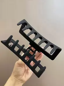 1 件方形设计发夹休闲、发饰、爪夹、发夹、发夹、学校用品、学院秋冬发夹，适合度假装扮女士