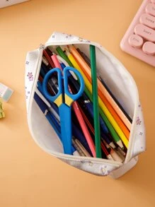 1 件独角兽图案铅笔盒，返校，学校用品 - 彩色 - 查看 3