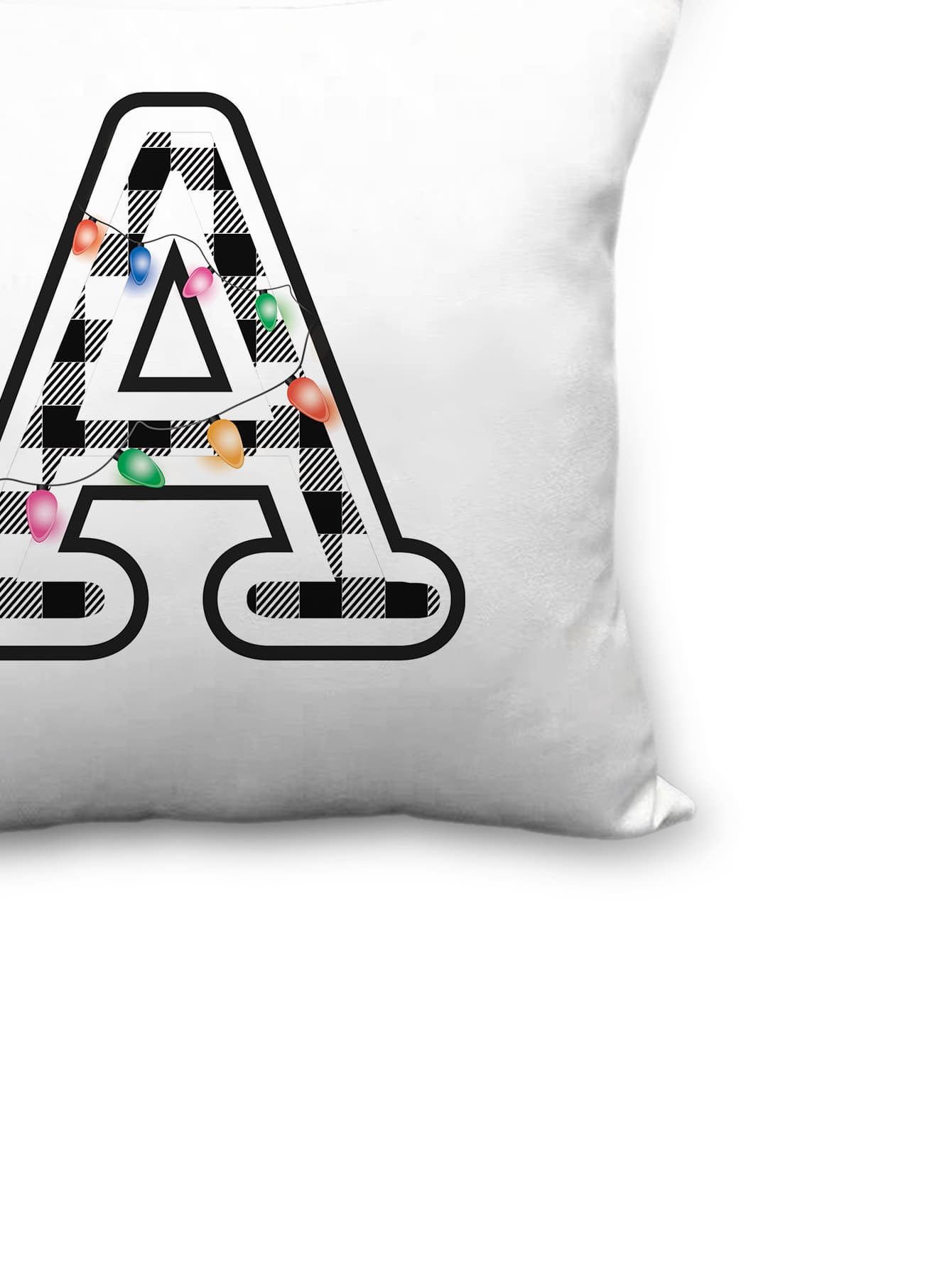 1pc Letter Graphic Cushion Cover Without Filler, Modern Polyester Throw Pillowcase For Home Decor