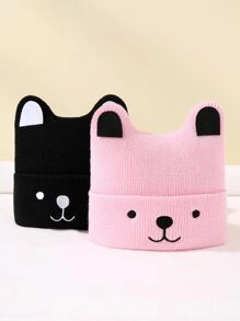 2pcs Baby Bear Pattern Hat - Multicolor - View 4