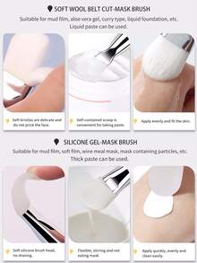 2pcs Metallic Facial Sheet Brush - Grey - View 3