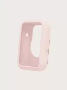 Dây đeo đồng hồ silicon màu hồng nhạt & Vỏ bảo vệ cho Watch Fit 2 - Màu Hồng baby - Xem 5