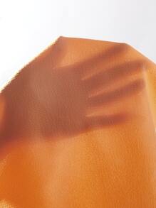 SHEIN Unity Váy ngủ & áo ngủ Nữ Xù nhỏ Nút phía trước màu trơn Dễ thương - màu nâu - Xem 6