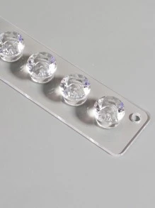 1 pieza Estante de almacenamiento de joya montado en la pared - transparente - Ver 5