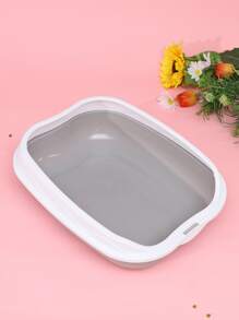 1pc Minimalist Cat Litter Box & 1pc Shovel - Grey - View 2