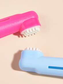 3入組隨機色寵物牙刷適用於狗狗和貓適用於牙清潔 - 彩色 - 查看 7