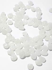 100入組夜光石設計花園裝飾工藝品，適用於庭院花盆迷你石花園裝飾品