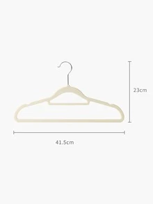 10pcs Solid Color Clothes Hanger - Beige - View 3