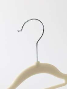 10pcs Solid Color Clothes Hanger - Beige - View 4