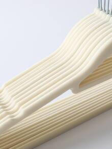 10pcs Solid Color Clothes Hanger - Beige - View 5