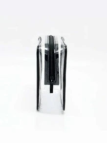 1pc Pu Travel Toiletry Bag - Multicolor - View 3