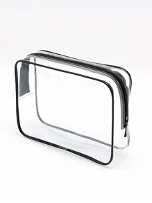 1pc Pu Travel Toiletry Bag - Multicolor - View 4