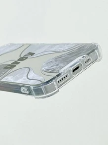 Funda de móvil de espejo con patrón de mármol - Multicolor - Ver 3