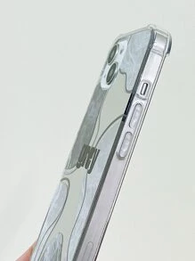 Funda de móvil de espejo con patrón de mármol - Multicolor - Ver 4