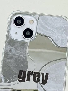 Funda de móvil de espejo con patrón de mármol - Multicolor - Ver 5