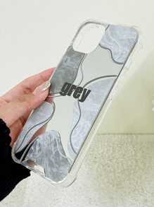Funda de móvil de espejo con patrón de mármol - Multicolor - Ver 7