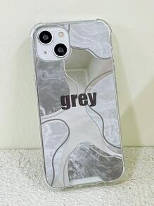 Funda de móvil de espejo con patrón de mármol - Multicolor - Ver 8