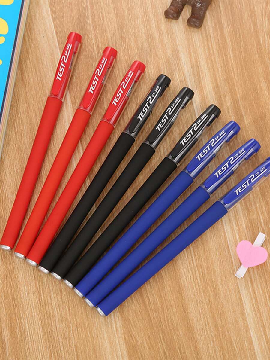 6pcs Mixed Color Gel Pen - Multicolor - View 1
