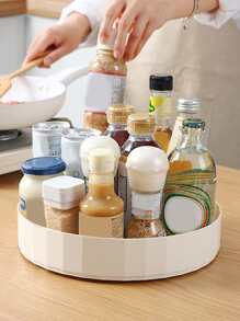 1pc Rotatable Random Color Spice Rack,Kitchen Living Room Rotatable Placement Rack, Kitchen Storage Rack, Salt, Sauce And Vinegar Countertop Storage Rack - Multicolor - View 1