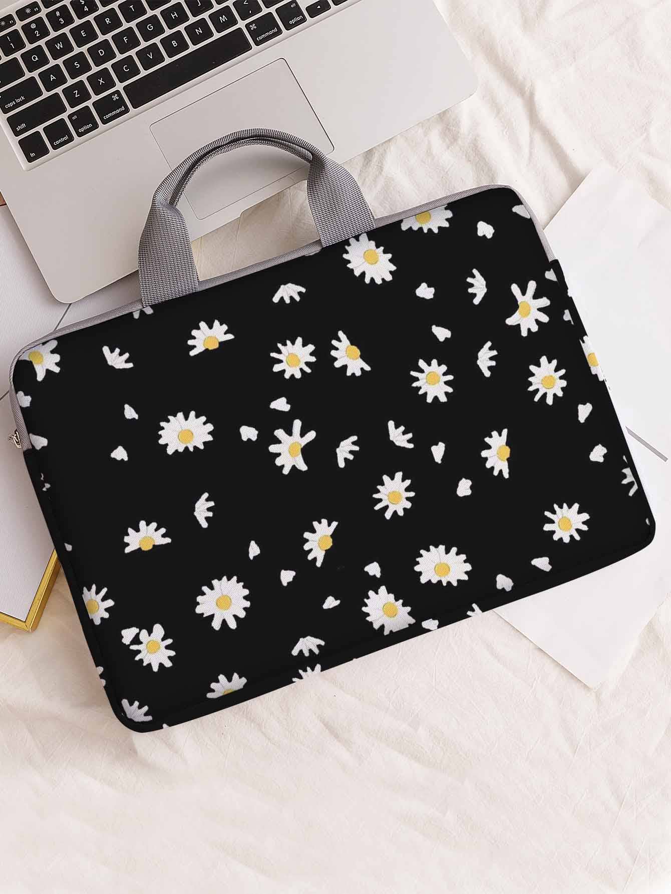 Daisy Print Laptop Bag - Multicolor - View 1