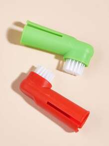 3 cái Bàn chải đánh răng thú cưng màu ngẫu nhiên cho chó và mèo để làm sạch răng - Nhiều màu - Xem 3