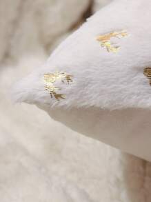 1pc Metallic Deer Print Cushion Cover Without Filler - Multicolor - View 2