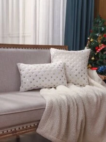 1pc Metallic Deer Print Cushion Cover Without Filler - Multicolor - View 3