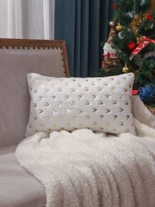 1pc Metallic Deer Print Cushion Cover Without Filler - Multicolor - View 5